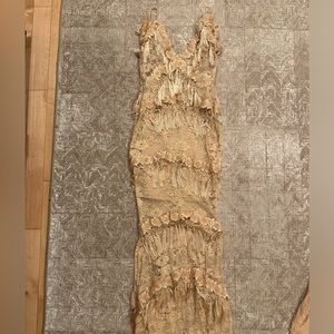 Nude/beige long dress